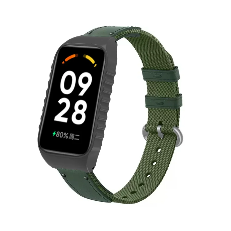 حزام بديل للفرقة الذكية من شيومي 8 ، سوار معصم نشط ، سوار نايلون لريدمي باند 2 ، سوار ساعة ذكي ، ملحقات كوريا