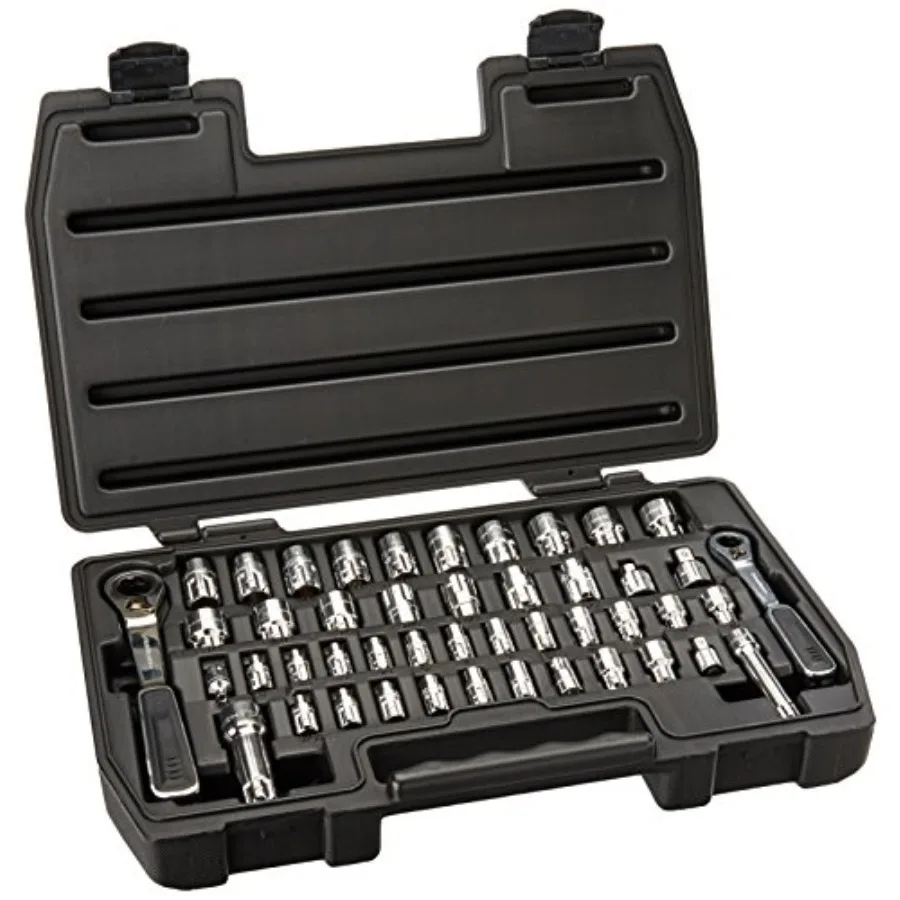 

46 шт. Привод 1/4" и 3/8" 6-гранный. Пропускной путь ™ Набор инструментов для механиков SAE/метрический - 8946