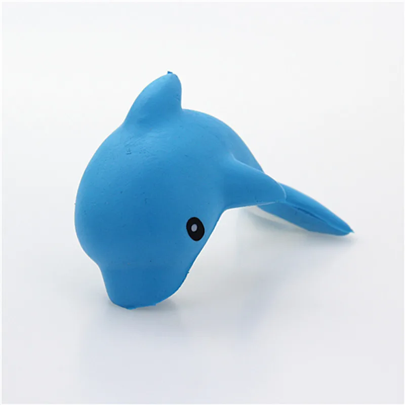 Squishy golfinho grânulo bola de estresse brinquedo squeezable estresse reliver brinquedo mole antiestresse brinquedos para crianças