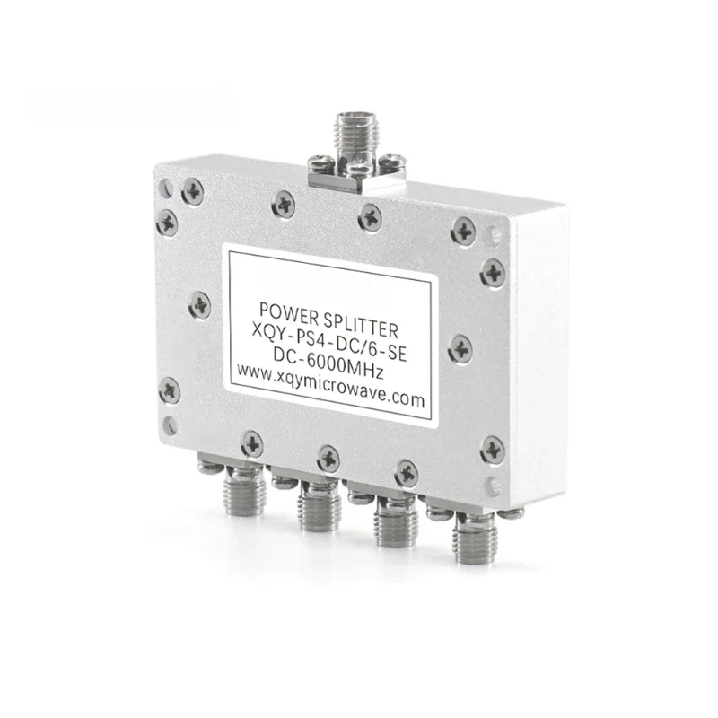 0-6000MHz Power Splitter SMA 4 Way Low Frequency 0-6GHz RF Microwave Signal 6G DC Resistance Power Divider Combiner