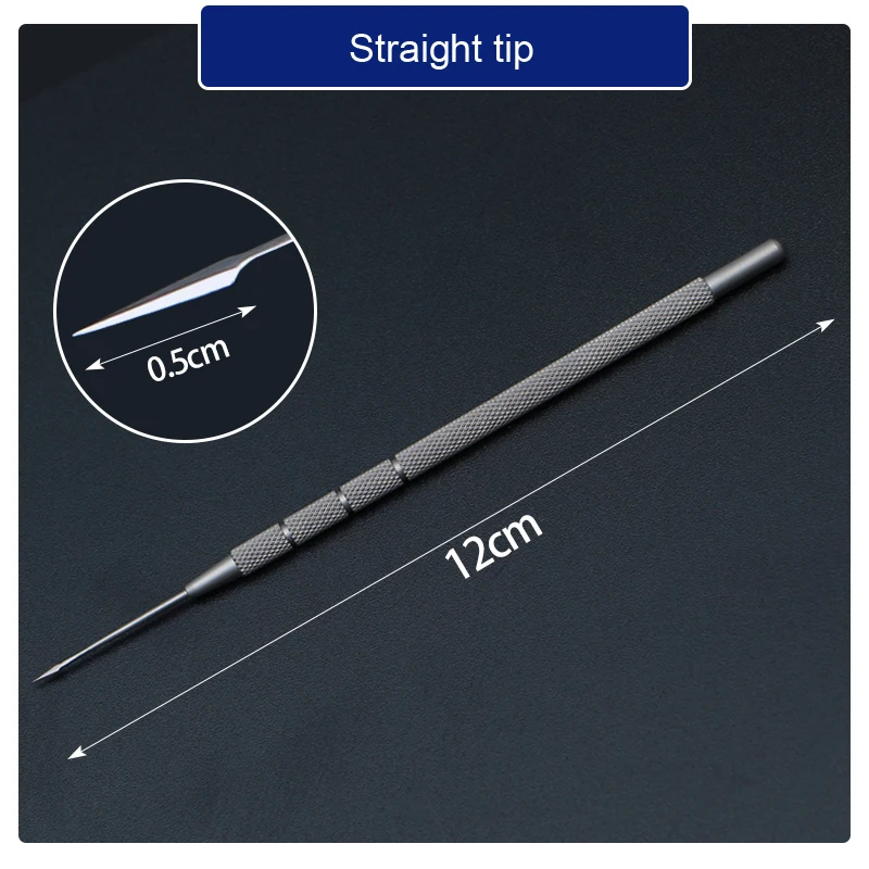 

Stainless steel non-slip straight head elbow rotating adjustable microsurgical instrument puncture foreign body needle