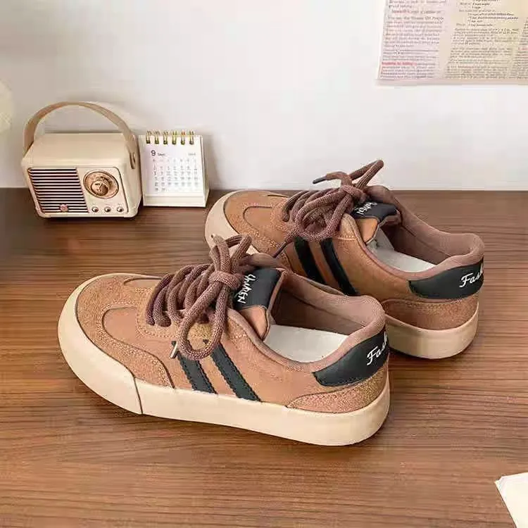 

Women's New German Training Retro Casual White Sneakers, Popular Among Students,Versatile Unique Style, Fashionable Casual Shoes