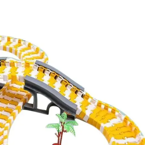 135-141pcs Children Electric Track Toy Car Engineering Car Kids Educational Toys Track Car Train Toys For Children Birthday Gift