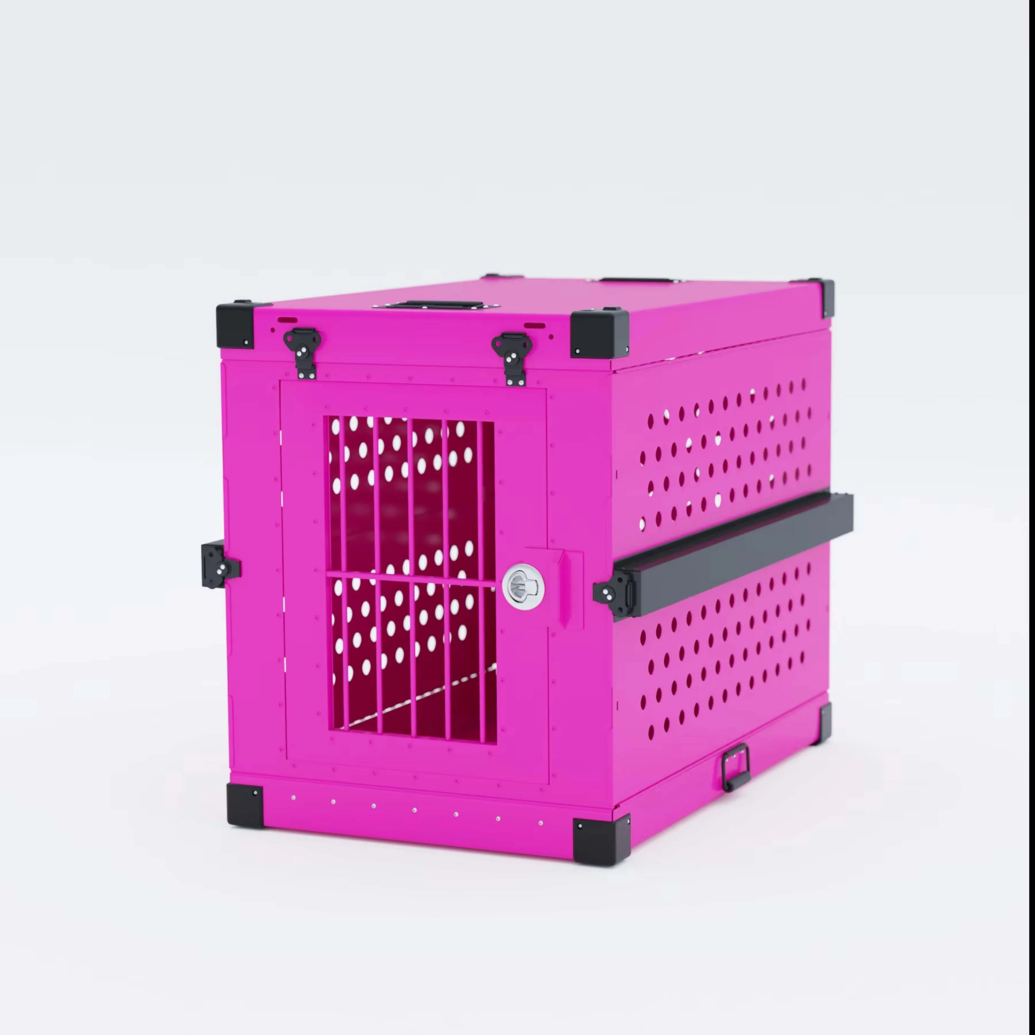 

High Quality Aluminum Alloy Luxury Modern Collapsible Dog Crate & Pet House Breathable Eco-Friendly Large Carrier Various Sizes