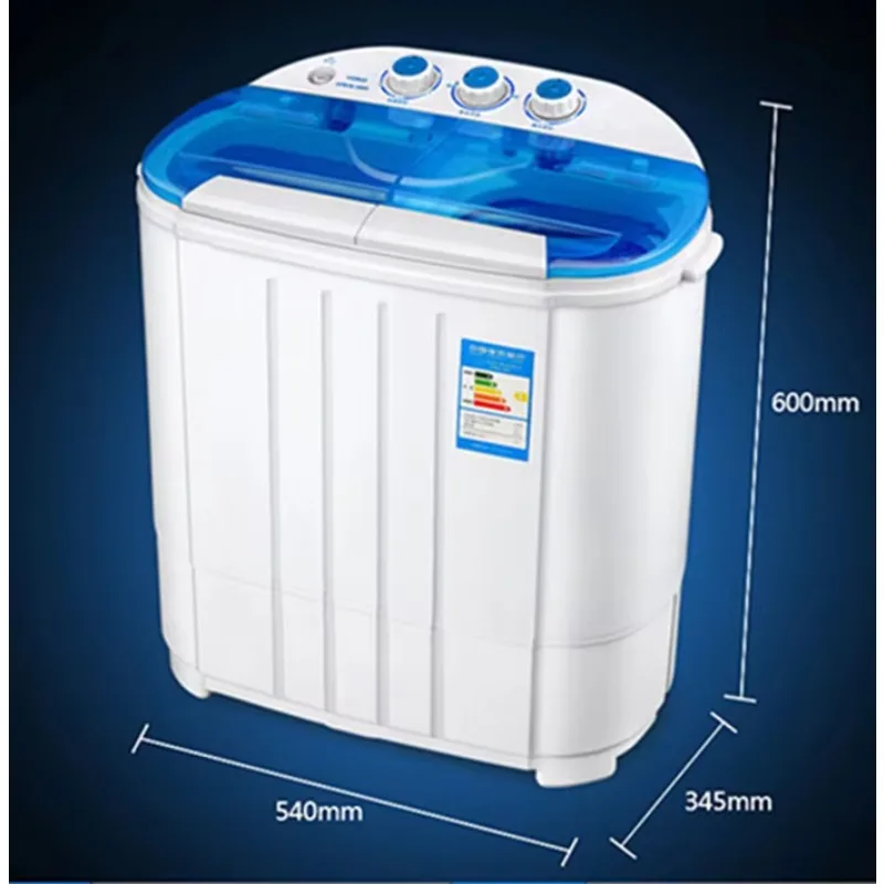 Hot-selling Mini Double Barrel Portable Semi-automatic Plastic 15kg Washing Machine Household