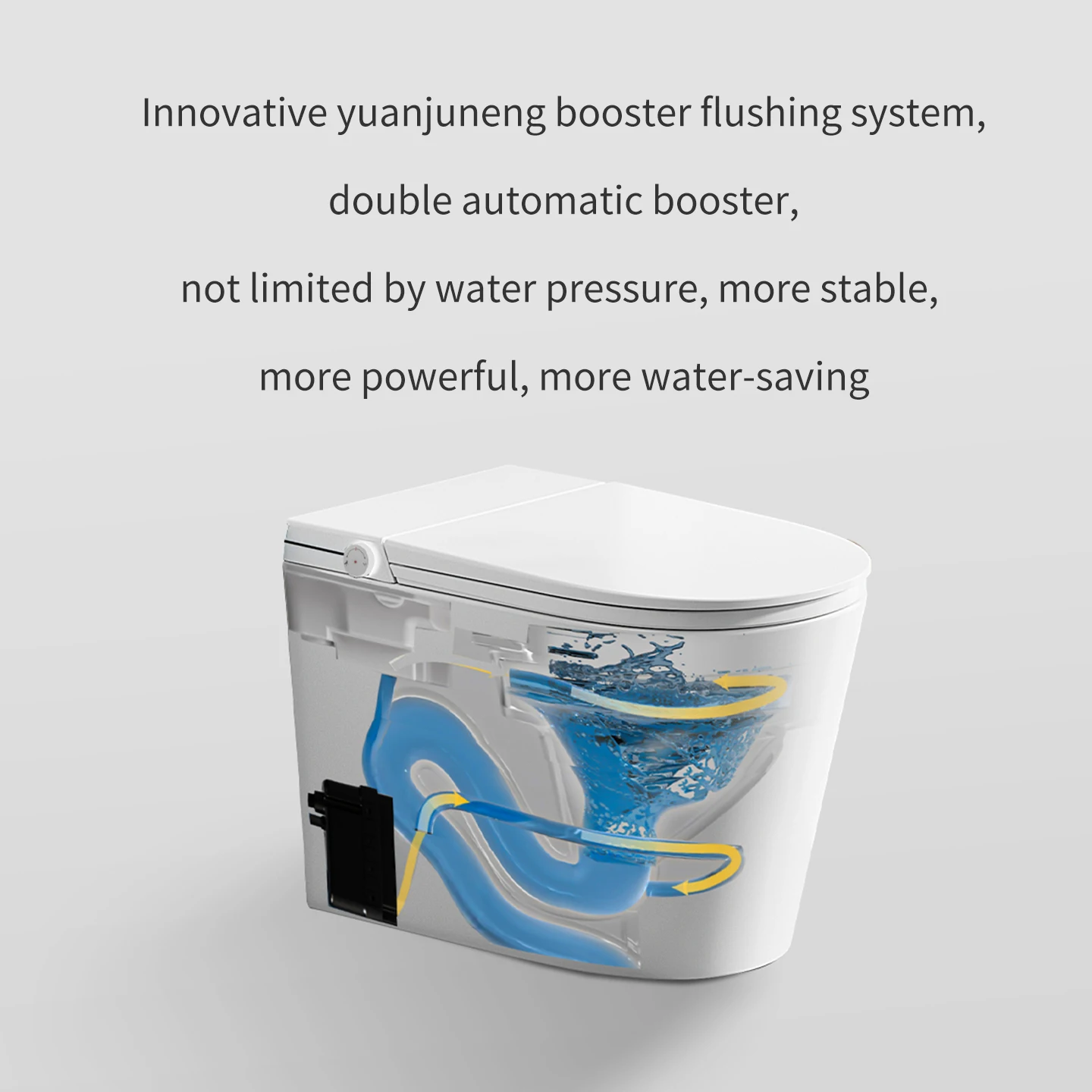 المنزل فندق الأدوات الصحية الكهربائية كلوسيستول الطابق الدائمة السيراميك قطعة واحدة صوان التنظيف الذاتي فوهة الحمام المرحاض #4