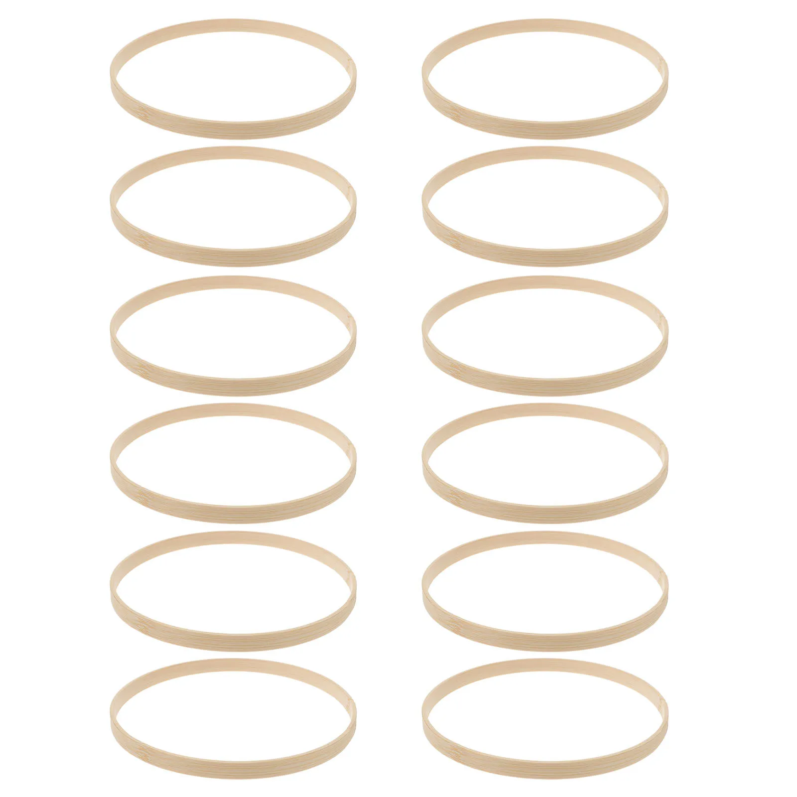 12 قطعة 15 سنتيمتر اكسسوارات الخيزران السلس Diy بها بنفسك الإطار ل حلم الماسك الرياح الرنين إكليل ماندالا ديكور المنزل