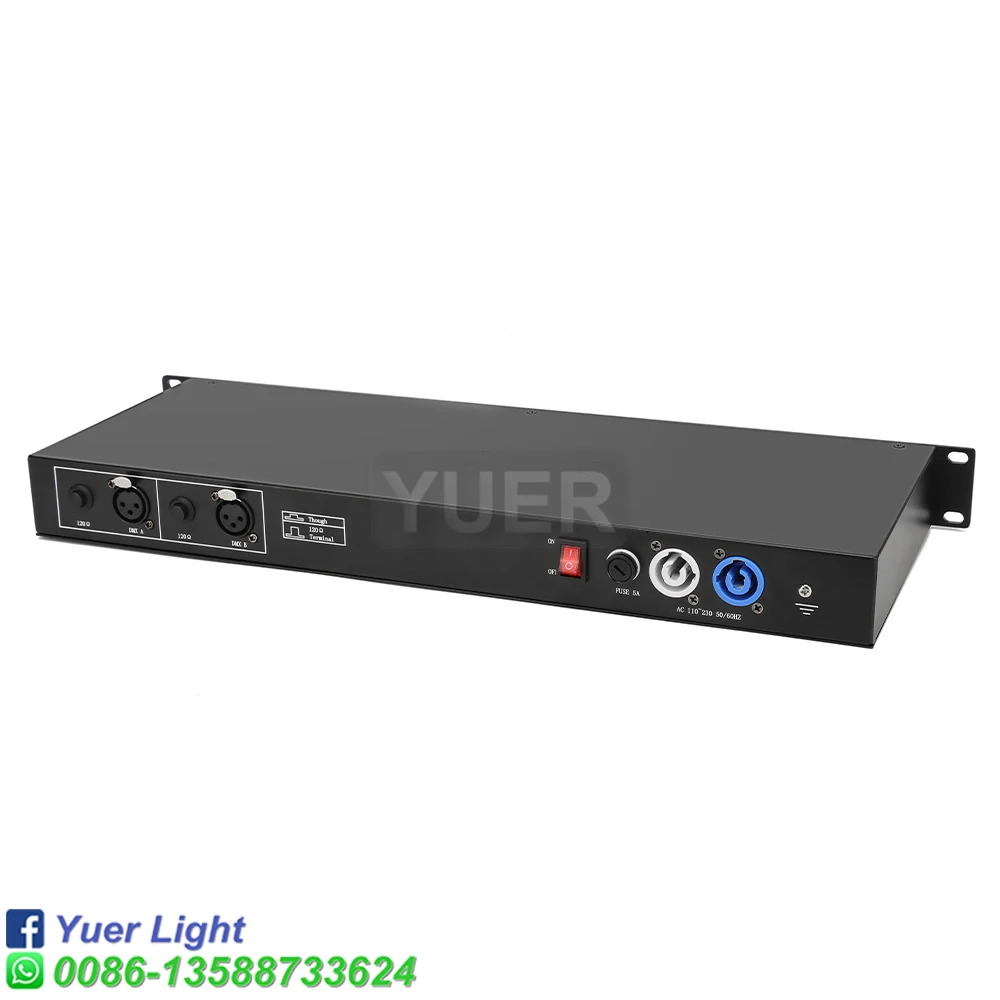 Imagem -03 - Palco Luz Controlador Distribuidor Rdm Dmx512 Splitter Amplificador de Sinal de Luz Way Distribuidor Dmx Equipamentos dj