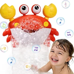 Crab Bath Toys For Toddlers, Infant Bathtub Bubble Machine, Baby Bath Toys, Automatic Bubble Maker, Kids Fun Christmas Gifts