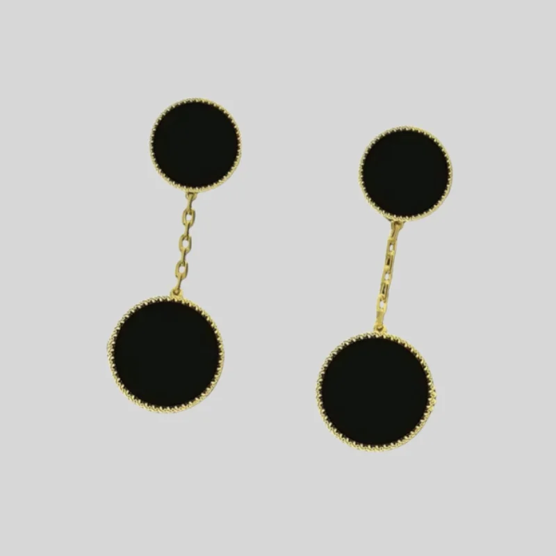 

Classic Fashion Double Circle Women's Earrings Stainless Steel Women's Triple Circle Earrings Party Banquet High Luxury Jewelry