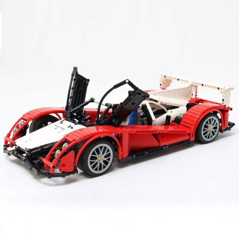 MOC-3092 voiture de sport modèle de voiture de course blocs de construction brique assemblée enfants garçons jouets bricolage anniversaire cadeaux de noël