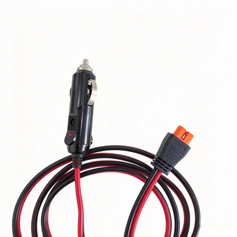 12AWG Molded XT60i to Cigarette Lighter Male Plug Cable for Car Charging Portable Power Station