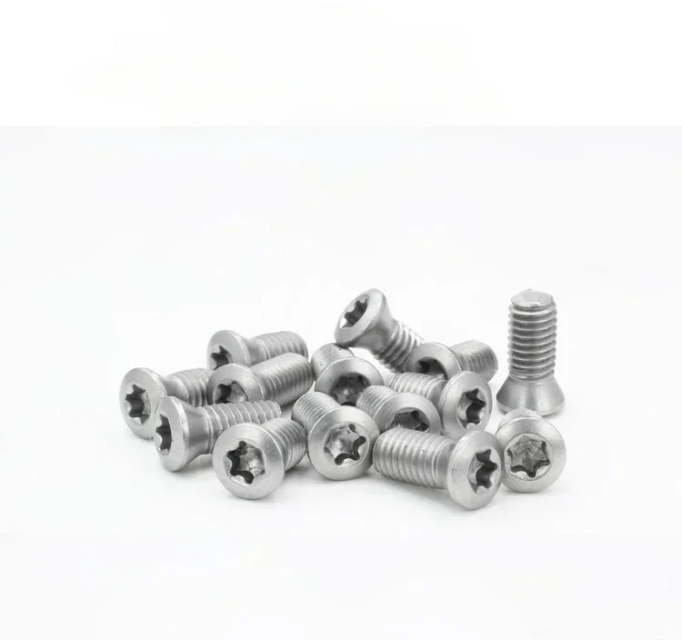 CNC sekrup Torx M1.6 M1.8 M2.0 M2.2 M2.5 M3.0 M3.5 M4.0 M5.0 M6.0 pemegang alat bubut Set sekrup + 1 obeng CNC