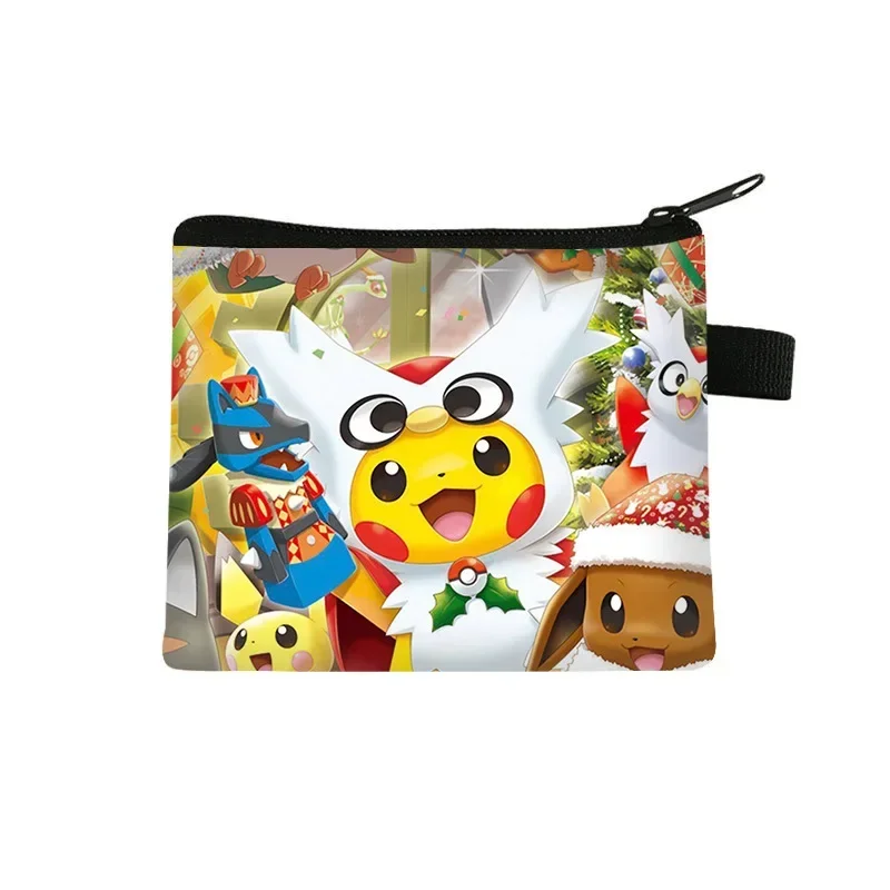 Cartera Zero de Pokémon para niños, Pikachu, monedero de dibujos animados, Pikachu, Anime, bolsa de almacenamiento con estampado de llaves, regalo de juguete portátil