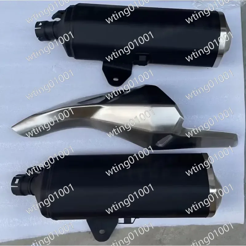 Used Motorcycle Exhaust Muffler Rear Section Tail Pipe with Heat Shield Replacement Slip on Direct Fit for 400 Z400