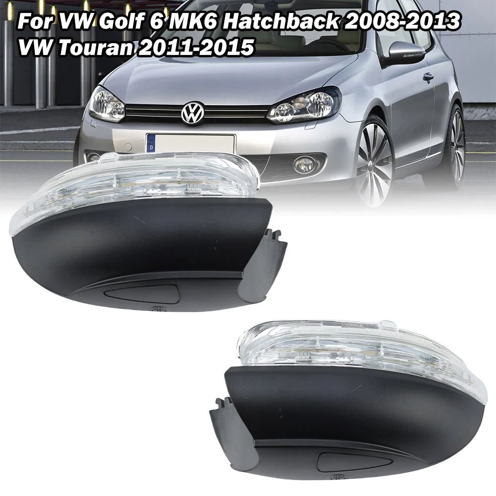 Side Mirror Turn Signals Lights For Volkswagen Golf 6 MK6 2008-2013 For VW Touran 2011-2015 Rearview Mirror Turn Signals Light