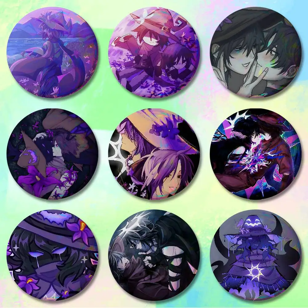 

Enamel Pin Tinplate Round Brooch Cosplay Nijigen Otaku Culture A-Azure Game Two T-Time Badges 58mm 44mm 32mm 75mm 25mm