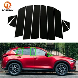 10 Pcs Car Glossy Black Pillar Posts Door Window Trim Decal Cover for Mazda CX-5 cx5 2017 2018 2019 2020 2021 2022 Accessories