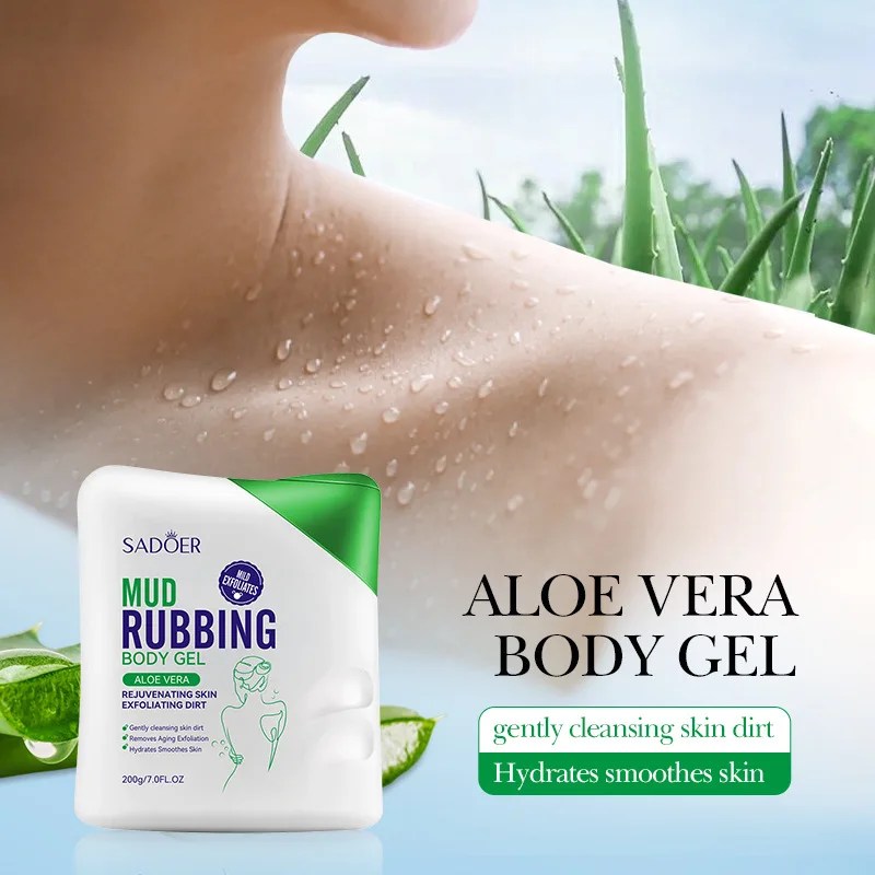 SADOER Aloe Vera Plant Series Mud-Sweeping Bath Treasure Control Oil Cleaning Scrub