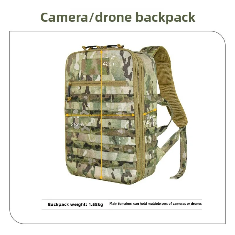 500D Nylon Tactisch Vest Drinkrugzak Molle Pouch Jachtvest Plate Carrier Uitbreiding Helmtas Outdoor Airsoft Apparatuur