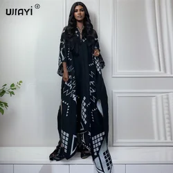 WINYI jesienna odzież z afryki moda na wybiegu boho zimowy kardigan kobieta kimono sukienka damska abaya stroje dla kobiet płaszcz