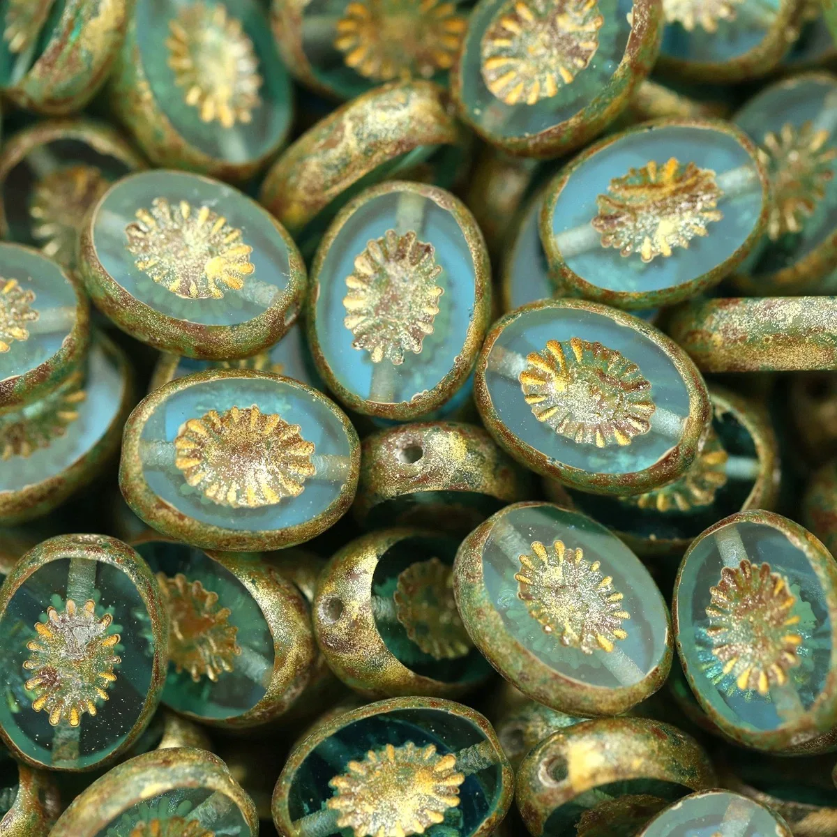 

20pieces 14*10mm handmade beadeds bracelet necklace earrings loose jewelry DIY semi-finished production