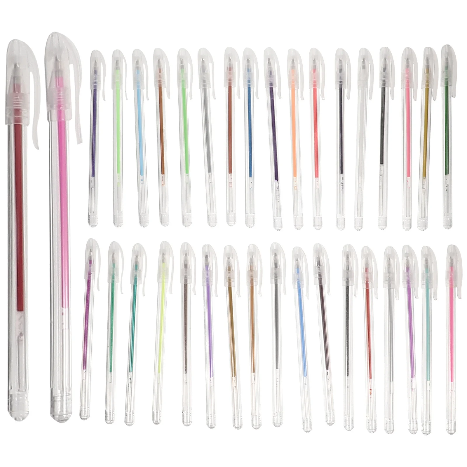 36 قطعة من أقلام الرسم الملونة، تصميم مدمج خفيف الوزن، سهل الحمل، مثالي لعلامة المشروعات الفنية للمدرسة والمكتب والمنزل