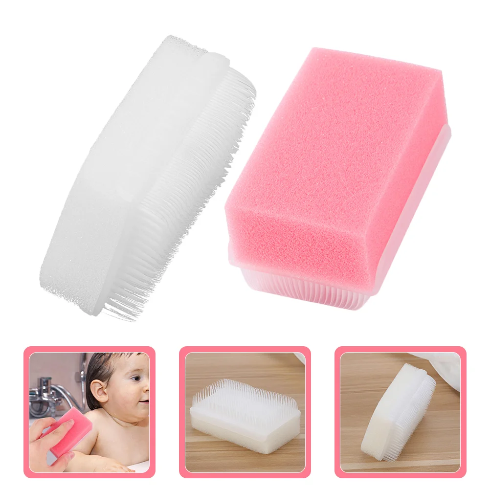 2 Pcs Sensory Training Device Therapy Brush for Autism Kids Scrub Trainer Plastic Defensiveness Child Sponge