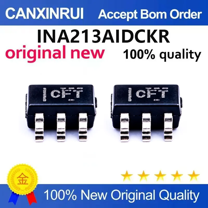 (5pcs-100pcs)Brand new original INA213AIDCKR SC-70-6 bidirectional current sensing amplifier chip