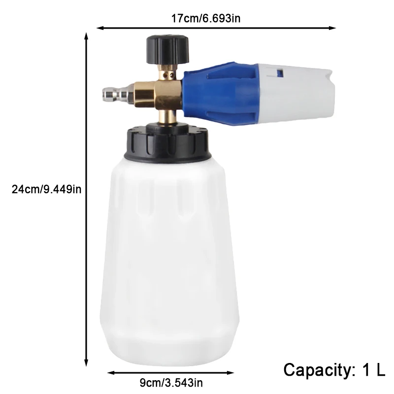 Snowflake Foam Spray Gun with 1L Tank, 1/4