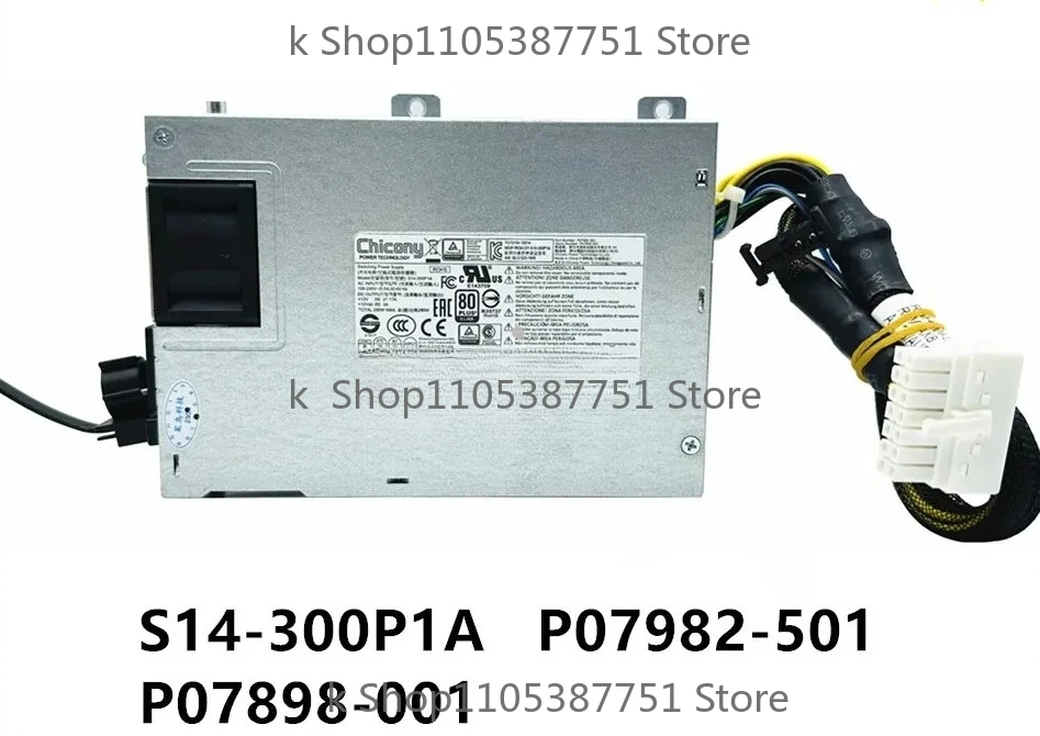 k+ For HP DL20 Gen10 1U 300W Power Supply S14-300P1A P07982-501 P07898-001 100% Tested Fast Ship
