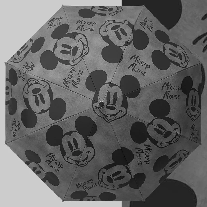 Disney Mickey Mouse Umbrella Automatic Double Layer Umbrella Folding Windproof UV resistance Sunshade & Rain Umbrella Car Travel