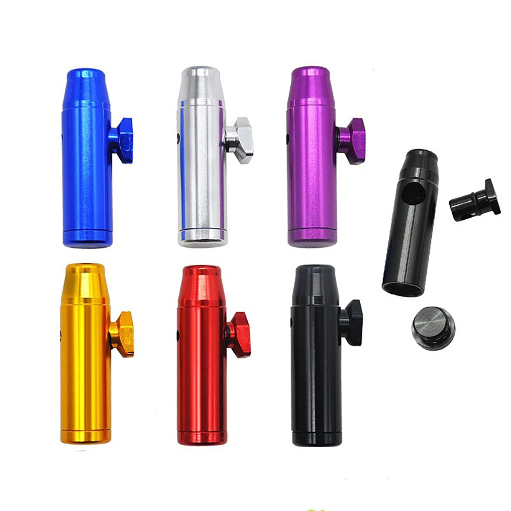 Aluminum Alloy Leak-Proof Storage Tube Bottle for Powder 1/5/10Pcs Mini Portable Metal Tube Bullet Dispenser Cool Gadget For Men