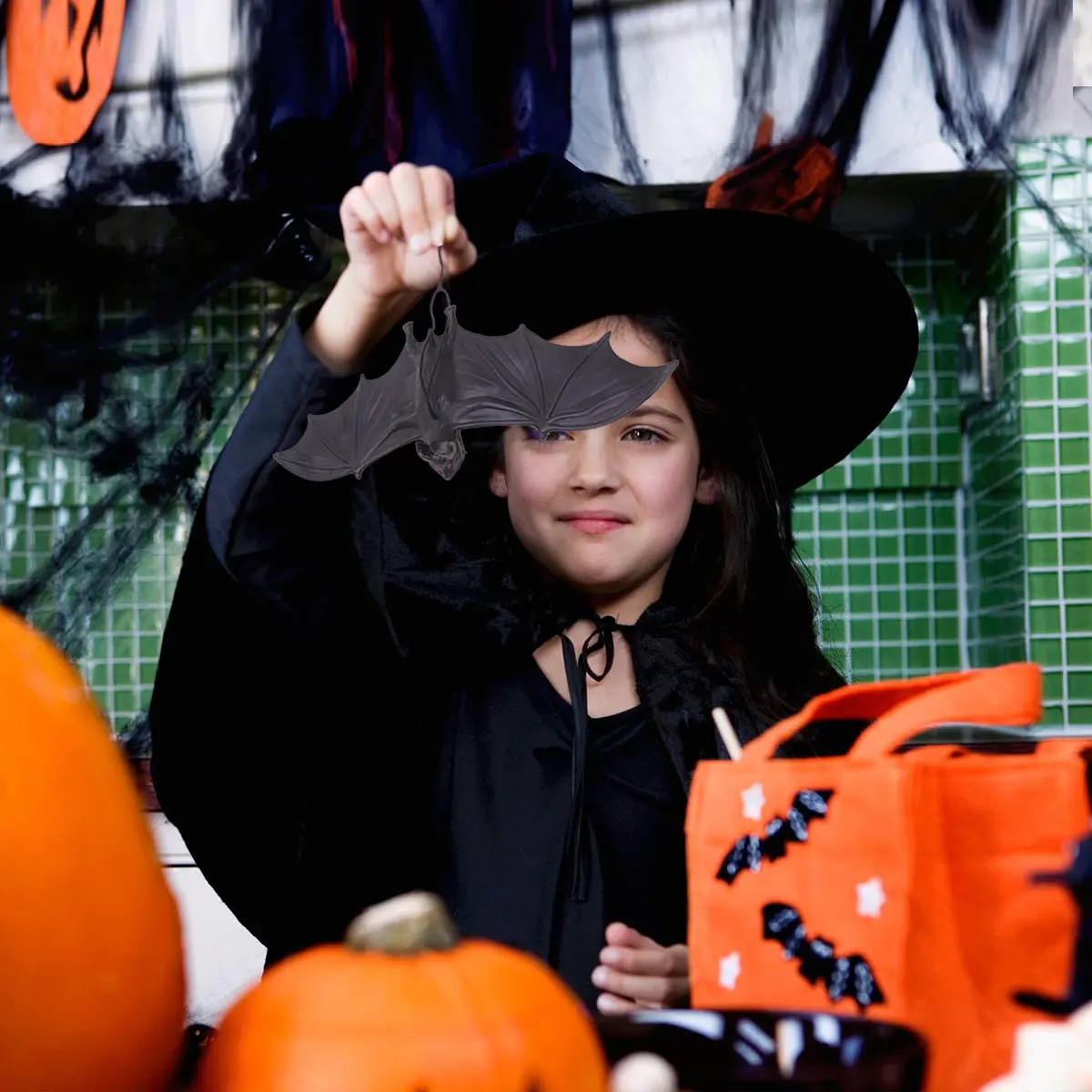 

Bats Halloween Decoration Decorations Toys Party Ornament Shape Craft for Kids Indoor