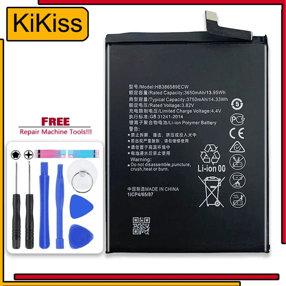 3750Mah HB386589ECW Replacement Battery Huawei P10 Plus For Honor 8X View 10 V10 BKL-L09 BKL-AL20