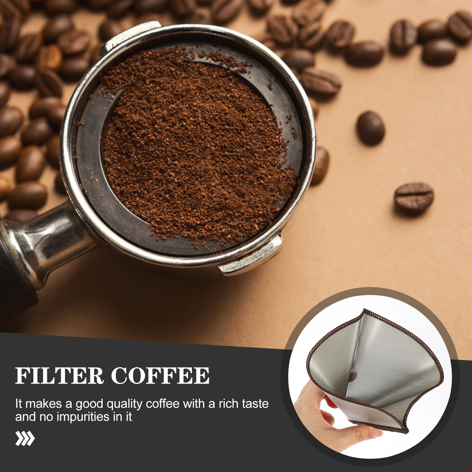 

Reusable Coffee Filter Stainless Steel Strainer Slow Drip Machine Mug Office Travel Dripper Cone Funnel Kitchen