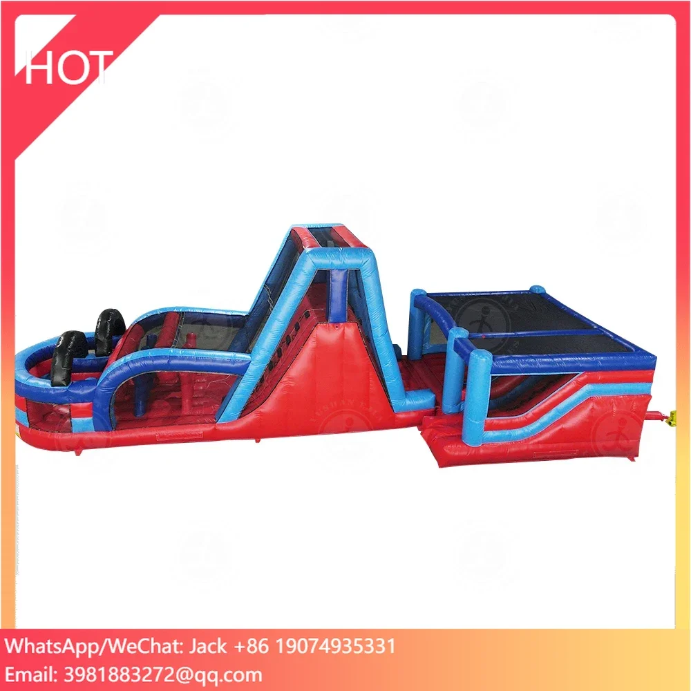 

Inflatable Bouncy House Combo with PVC Tarpaulin Bounce Castle Double Stitching Repair Accessories Unisex Model Included Blower