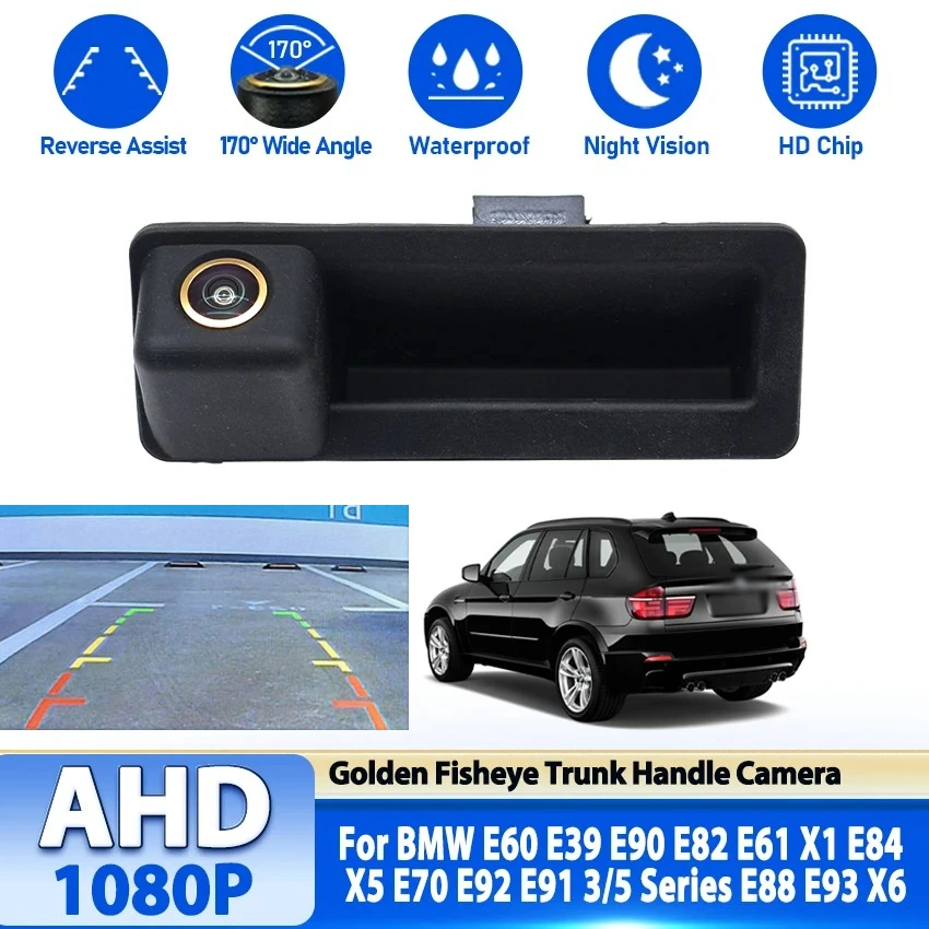 Wasserdichte Auto-Rückfahrkamera für BM-W E60 E39 E90 E82 E61 X1 E84 X5 E70 E92 E91 3/5 Serie E88 E93 X6 Fisheye