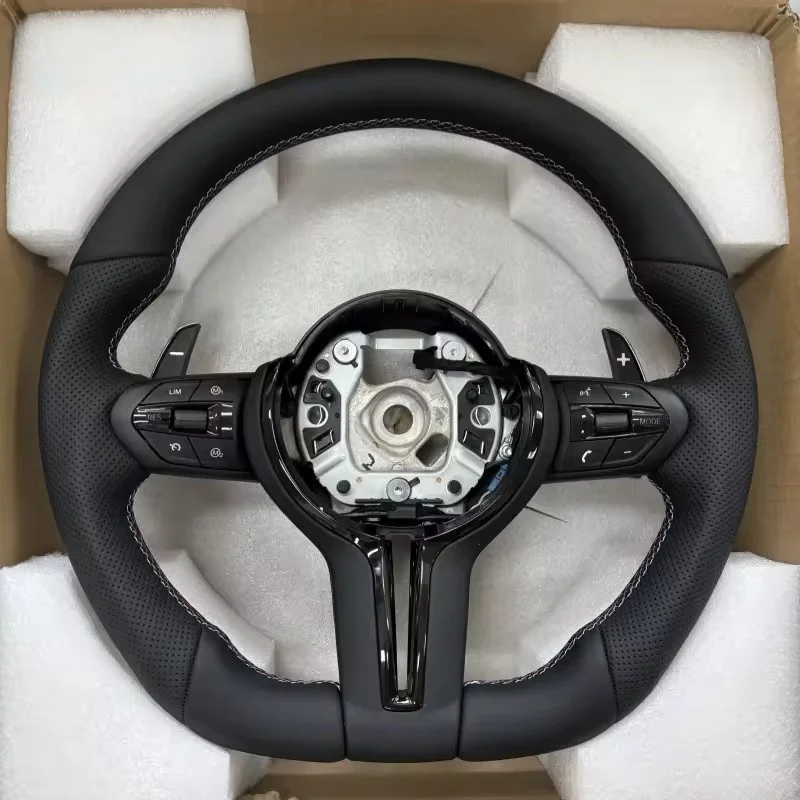 Customized Microfiber Leather Car Steering Wheel For BMW F10 F20 E71 E90 E92 F30 F31 M3 F80 M4 F82 M5 F90 X6 F25 Steering Wheel