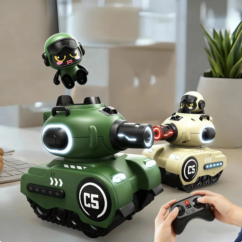 

New Infrared Induction Remote Control Tank Toy High-Speed Drifting Ejection Feature Battle Parent-Child Game Boy's Birthday Gift