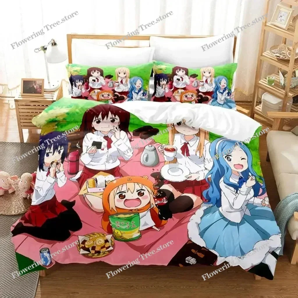 3D The Himouto! Umaru-chan Bedding Sets Duvet Cover Set With Pillowcase Twin Full Queen King Bedclothes Bed Linen029592FQH