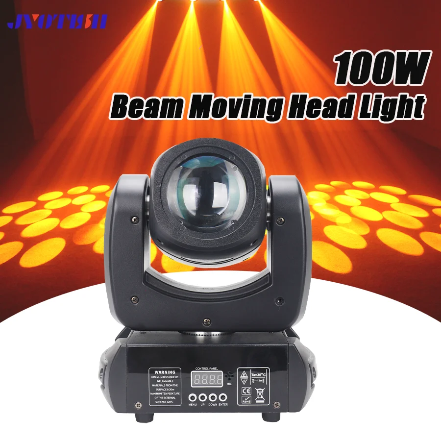 

LED 100W Beam Moving Head Light Spotlight Gobo Stage effect lighting equipment dmx512 Remote Control For Disco DJ Party Club