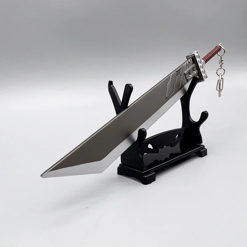 22cm Final Buster Sword Cloud Strife Fantasy VII FF7 Game Peripherals 1:6 Metal Weapon Model Keychain Collection Crafts Toys Boy