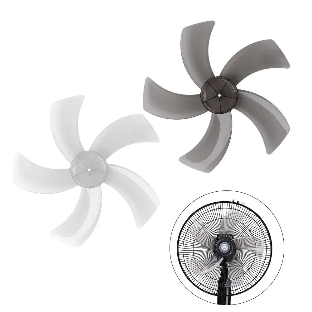 12 Inch Household Plastic Fan Blade Five Leaves With Nut Cover For Standing Pedestal Floor Table Fanner Electric Fan Accessories