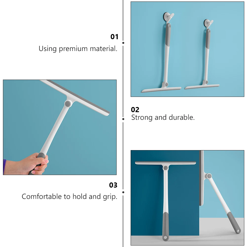 

Glass Cleaning Tool PP TPR Material Ergonomic H Stubborn Wet Dry Use Bathroom Kitchen Balcony Window Squeegee
