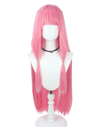 Kotonoha Akane Cosplay Wigs 90cm Women Long Straight Pink Party Synthetic Hair