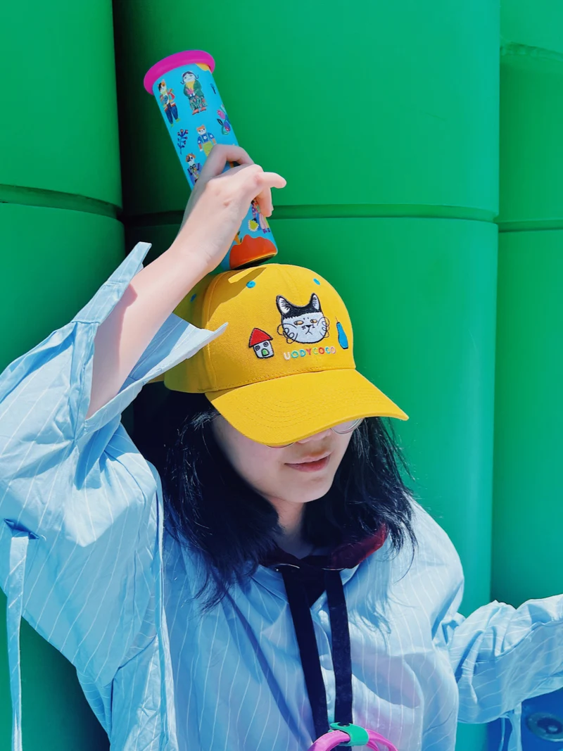 

Оригинальная кепка Uody Dubill, регулируемая, милая, модная, повседневная, весенне-летняя, с защитой от солнца, бейсболка для подростков, для путешествий