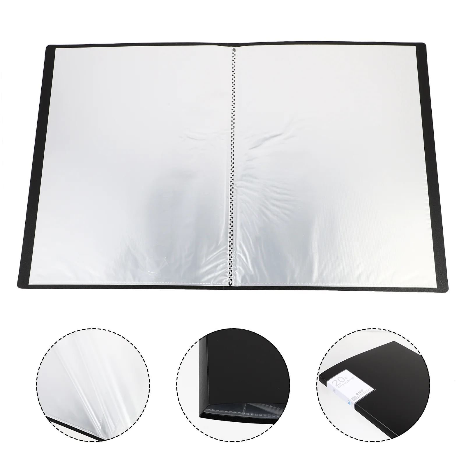 Booklet Folder A4 File Storage School Supplies Clamp Plastic Multi-purpose Expanding