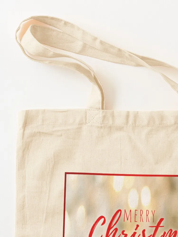 Poinsettia Christmas Tote Bag shopping trolley bag Cloth bag cute pouch 3