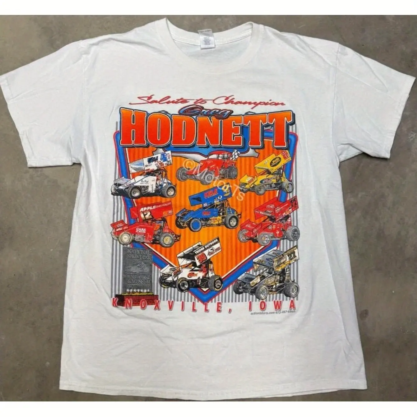 

Vintage Greg Hodnett Salute Champion Sprint Car T-Shirt Greg Hodnett T-shirt RGreg Hodnett Fan Racing Tee Nascar Racing Shirt